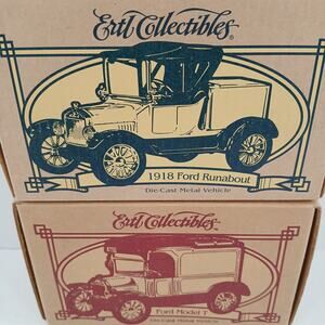 Ertl Collectibles 1918 Ford Runabout & Model T Die-Cast Metal Vehicle Set NIB